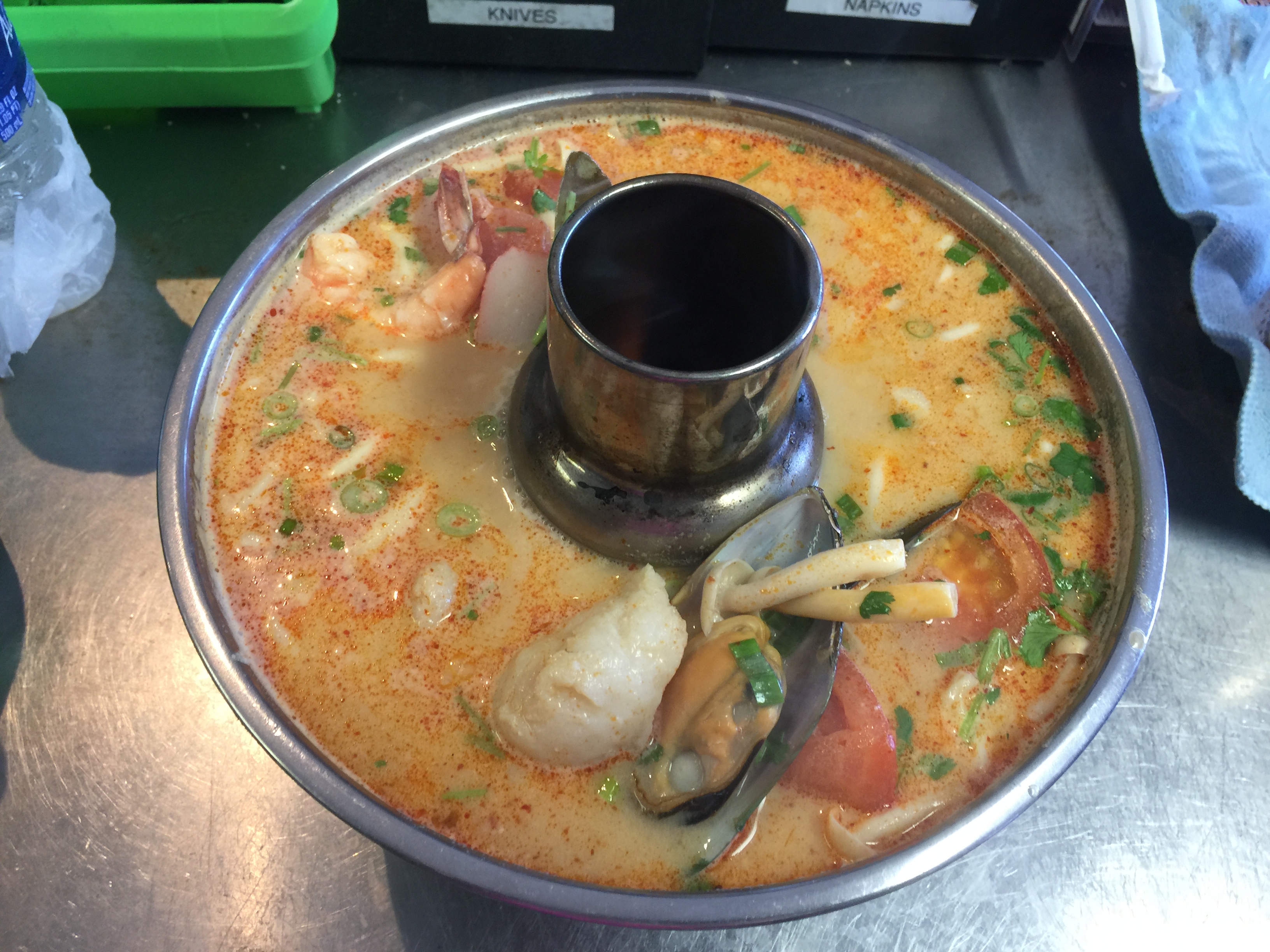 Order Large Tom Kha Seafood food online from Double Delicious Thai Cuisine store, Fountain Valley on bringmethat.com