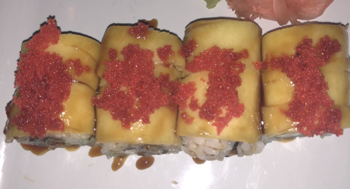 Order Golden Eel Roll food online from Chikurin Sushi store, Brooklyn on bringmethat.com