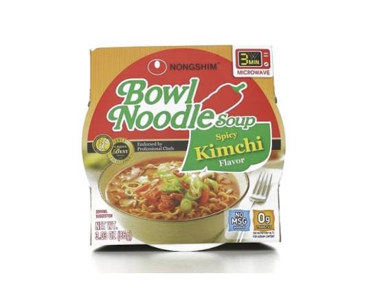 Order Nongshim Kimchi Noodle Bowl - 86g food online from Loma Mini Market store, Long Beach on bringmethat.com