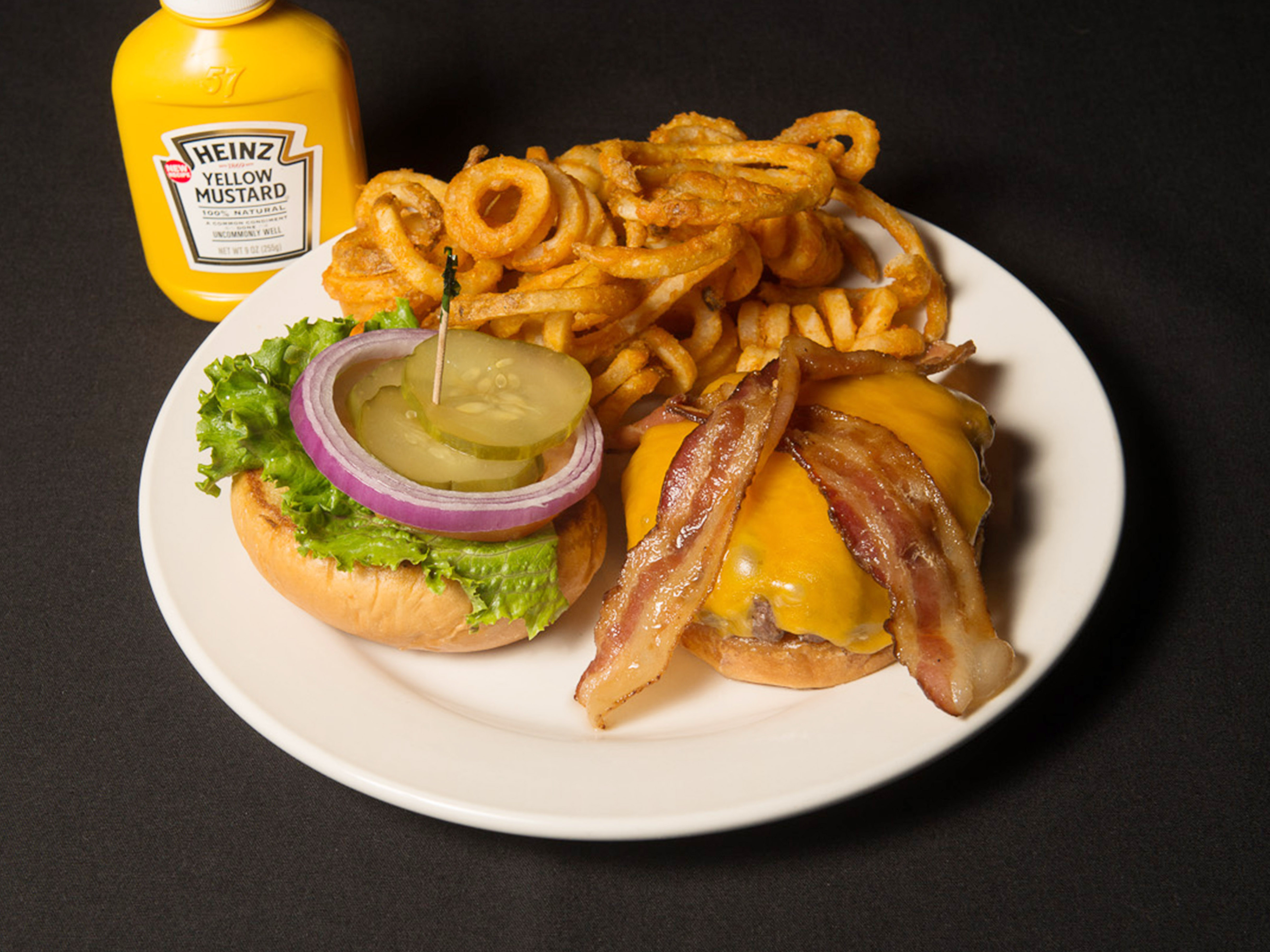 Order Bronco Bacon Cheeseburger food online from Sports Lounge Off Broadway store, Littleton on bringmethat.com