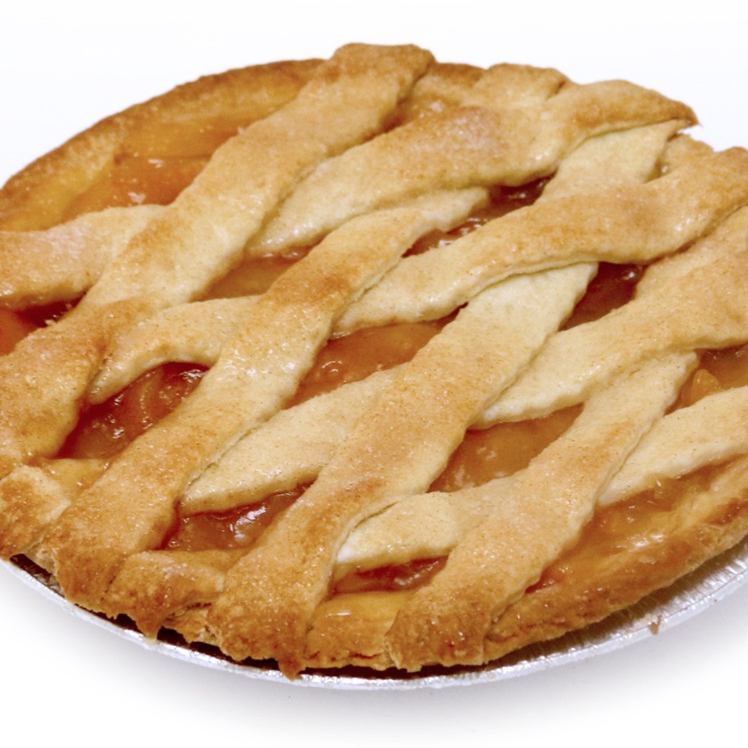 Order Peach Lattice Pie - 8" food online from Lucky California store, Union City on bringmethat.com