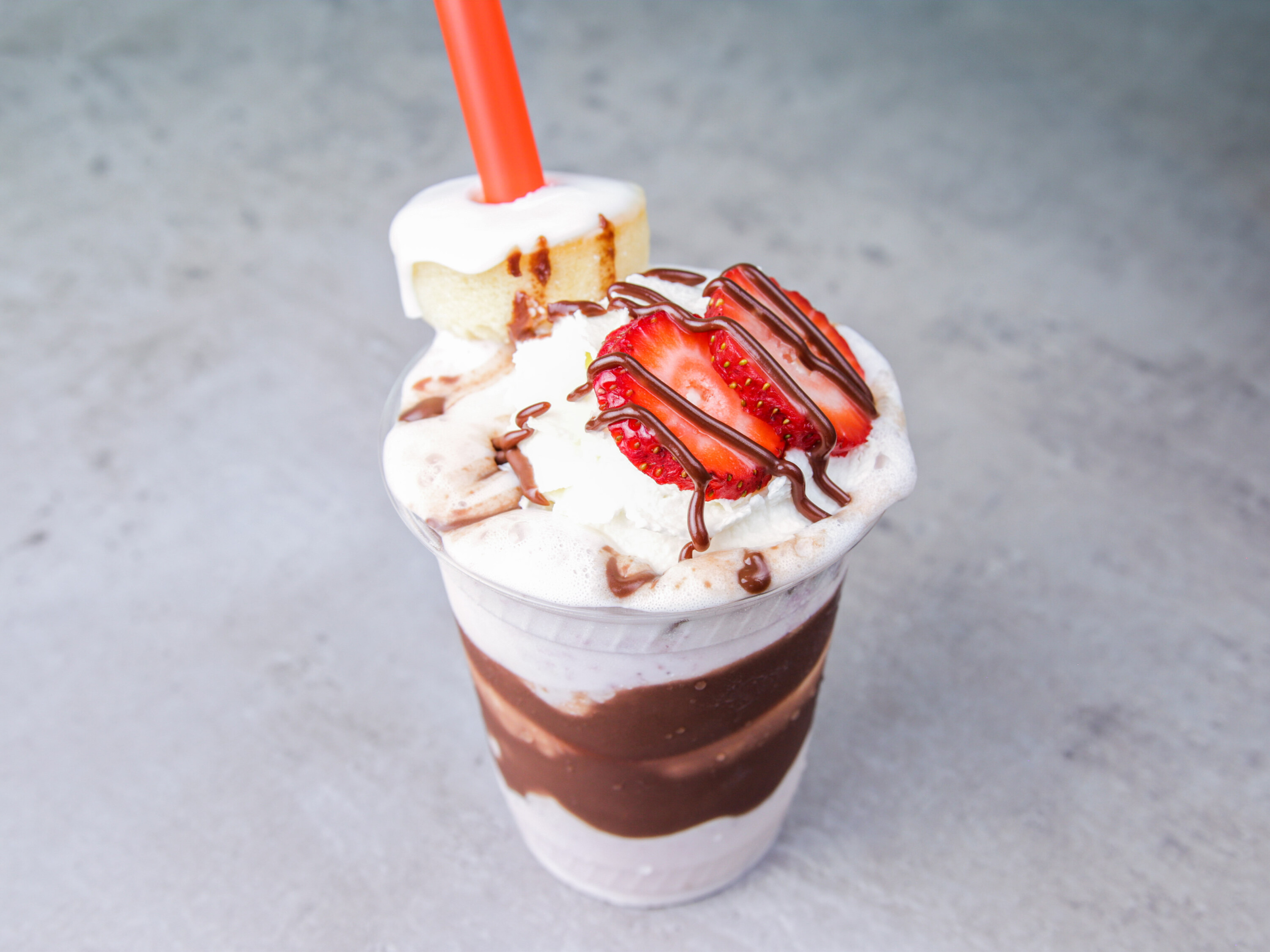Order Strawberry Fudge Shake food online from Great Shakes store, Palm Springs on bringmethat.com
