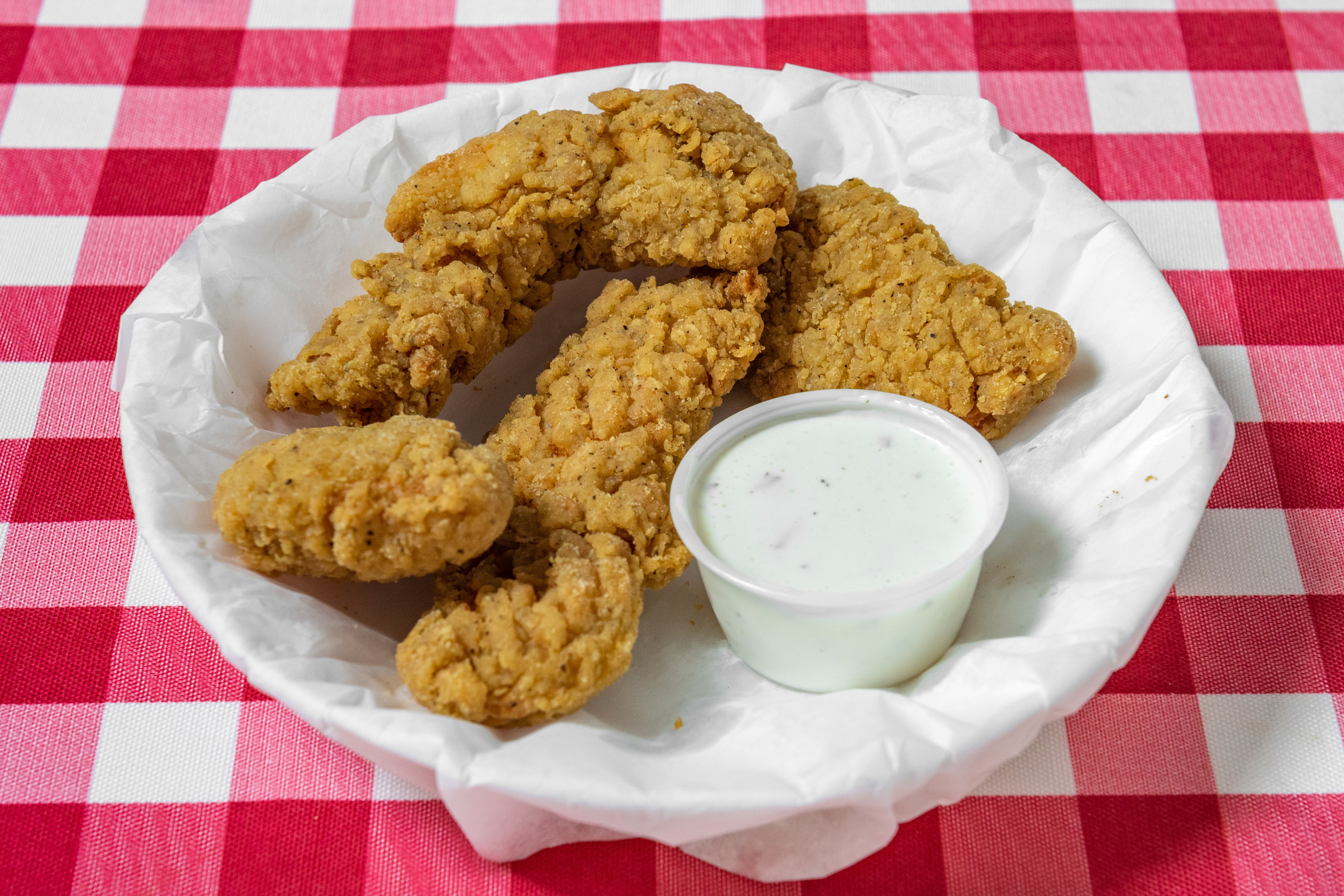 Order Chicken Tenders with Fries - 3 Pieces food online from Sunny's Pizza store, San Marcos on bringmethat.com