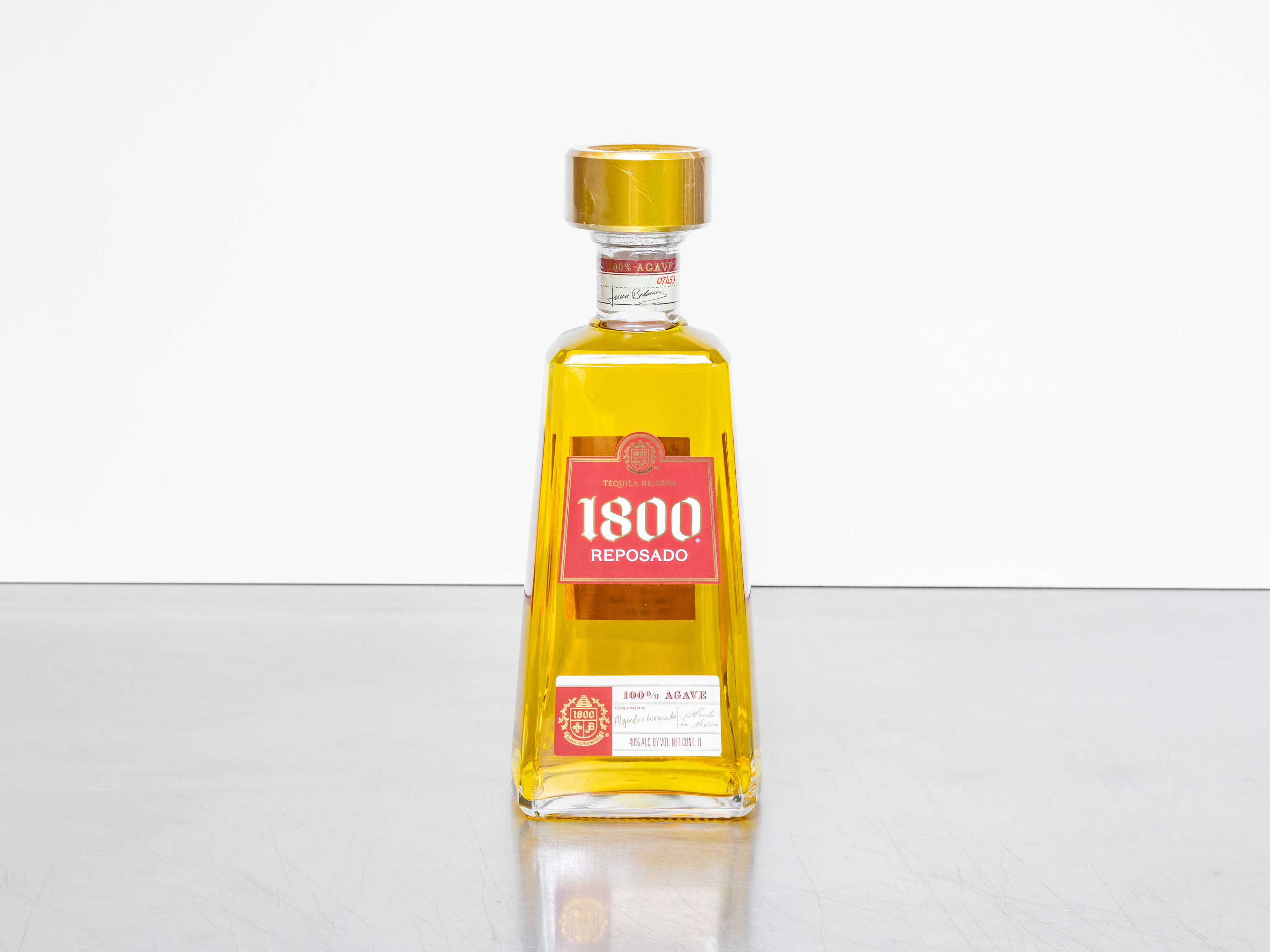 Order 1800 Tequila Reposado 100% Agave 1 Liter food online from In The Zone V store, Phoenix on bringmethat.com