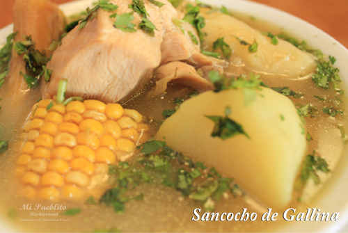 Order Sancocho de Gallina Soup food online from Mi Pueblito Restaurant store, Houston on bringmethat.com