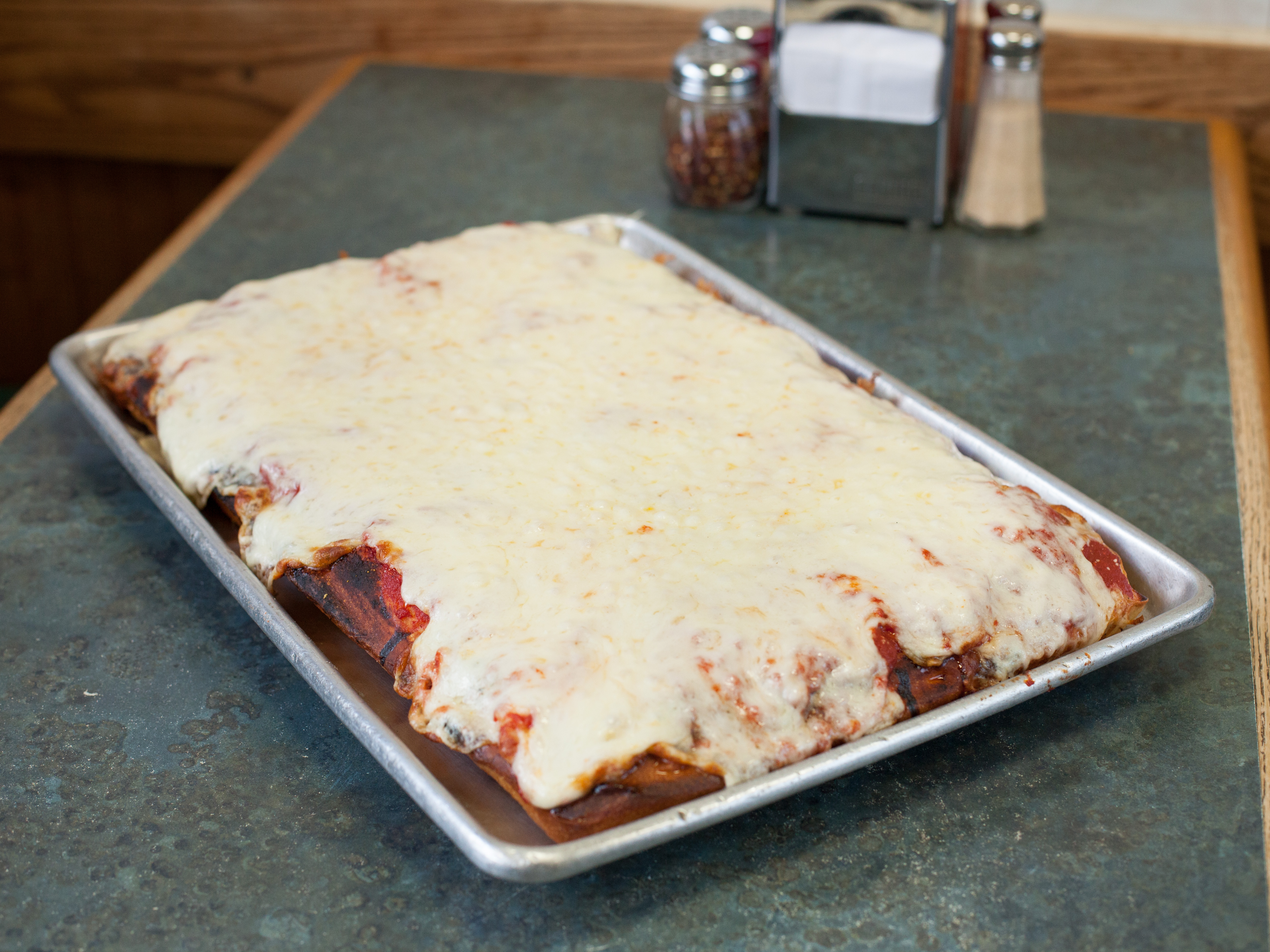 Order Large Sicilian Pizza food online from Happy Days Pizza store, Scarsdale on bringmethat.com