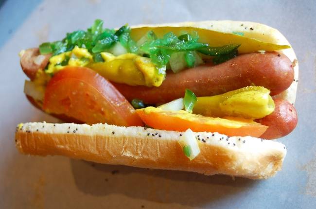 Order Double Chicago Dog food online from Beef Shack store, Huntley on bringmethat.com