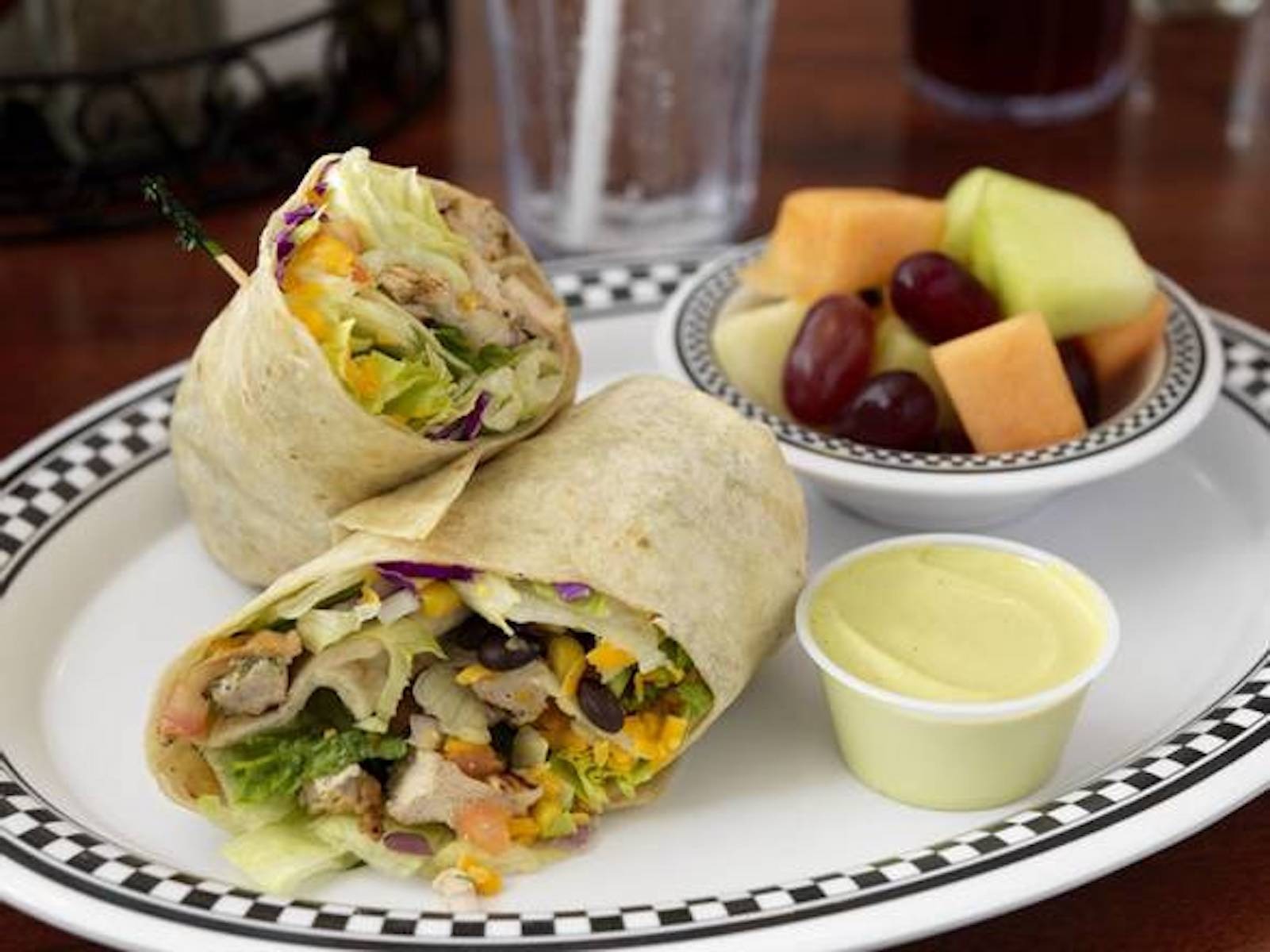 Order Santa Fe Chicken Wrap food online from Deluxe Diner store, Chicago on bringmethat.com