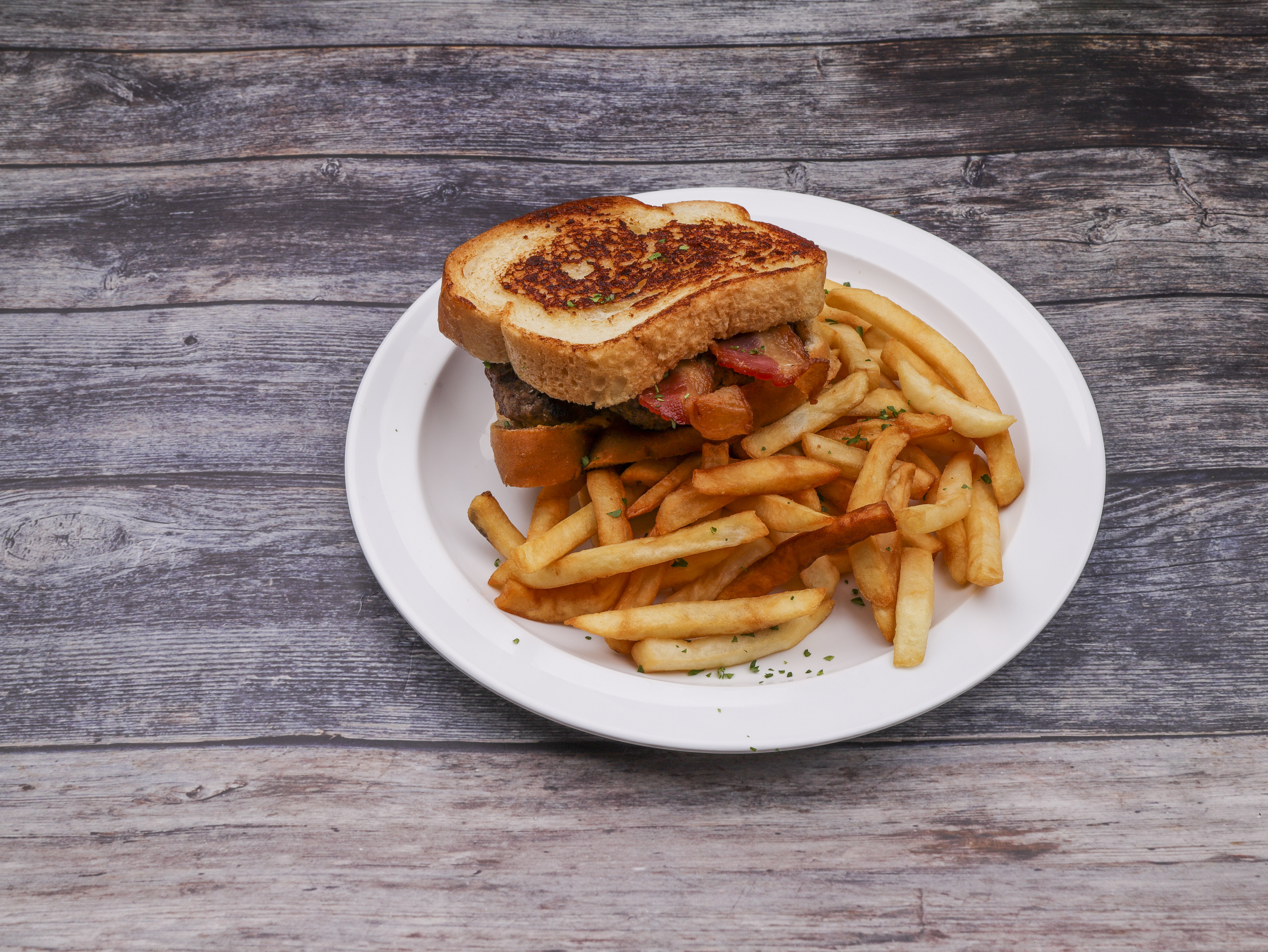 Order Bacon Grilled Cheese Burger food online from Jethro's BBQ n' Pork Chop Grill store, Johnston on bringmethat.com