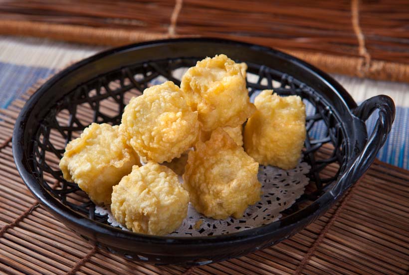 Order 10. Fried Tofu food online from Crazy Rock'n Sushi store, Irvine on bringmethat.com
