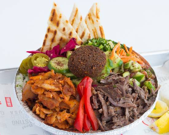 Order Istanbowl food online from DonerG Turkish & Mediterranean Grill store, Santa Ana on bringmethat.com