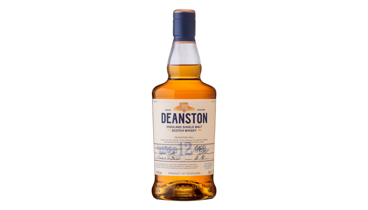 Order Deanston Highland Single Malt Scotch Whisky 12 Year Un-Chill Filtered 750mL food online from Liquor Palace store, Burbank on bringmethat.com
