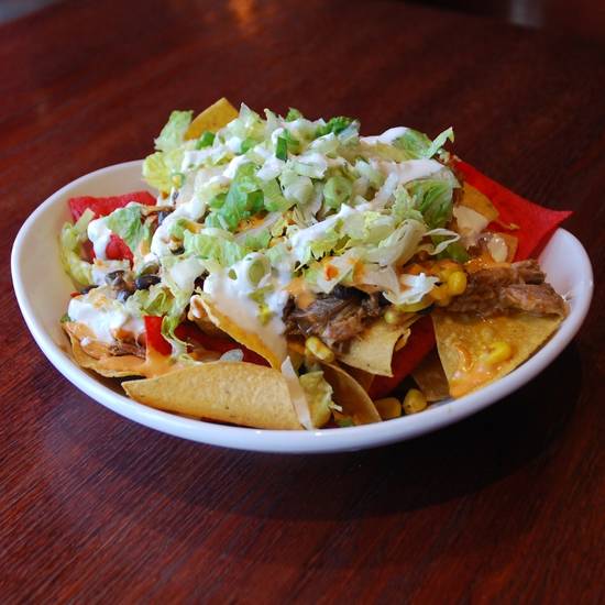 Order Four Napkin Pork Nachos food online from Tap House Grill store, Hanover Park on bringmethat.com