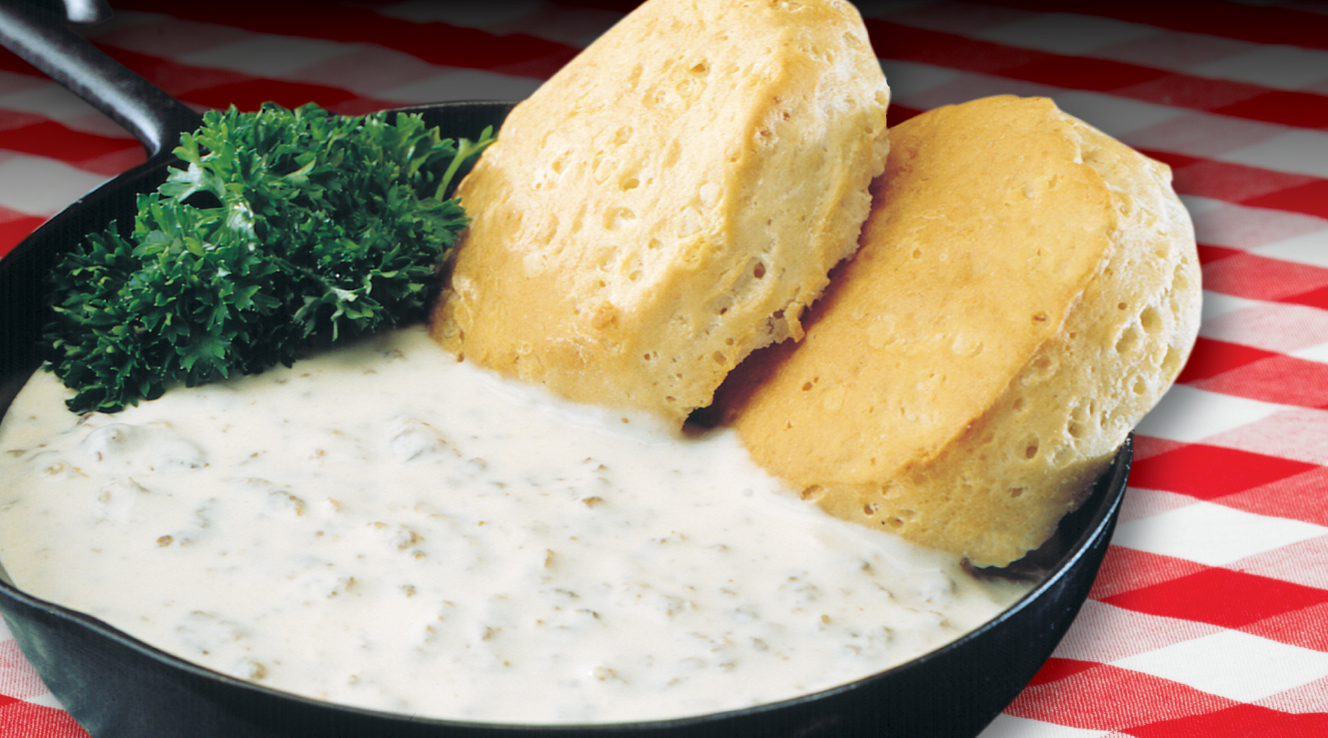 Order Biscuit & Sausage Gravy food online from Noble Roman Pizza store, Glenview on bringmethat.com