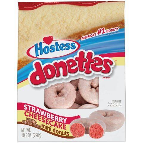 Order Hostess Donettes Bag Strawberry Cheesecake 10.5oz food online from 7-Eleven store, Nephi on bringmethat.com