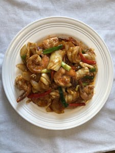 Order 36. Seafood Prik Phao food online from Miko Thai Kitchen store, Hudson on bringmethat.com