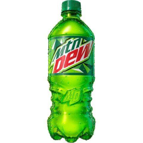 Order Mountain Dew 20oz food online from Brews And Bites store, Dallas on bringmethat.com