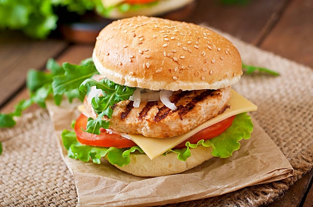 Order Gr. Chicken Breast Sandwich with Fries food online from J.R. Crickets store, Smyrna on bringmethat.com