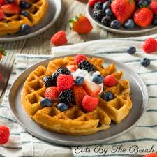 Order Belgian Waffle with Berries and Whipped Cream food online from Kellogg's diner store, Brooklyn on bringmethat.com