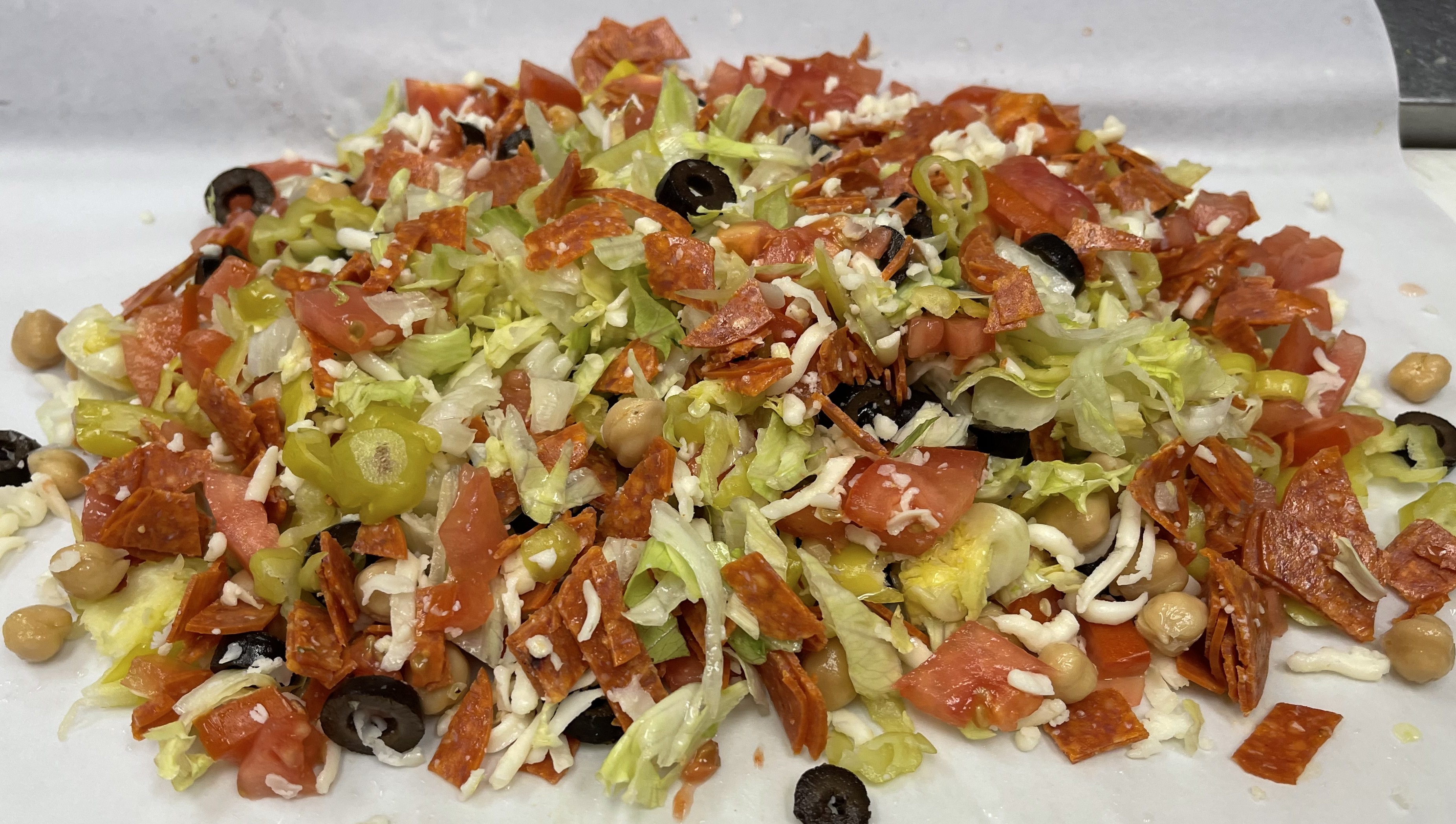 Order Regular Size Chopped Salad food online from Ameci Pizza & Pasta store, Thousand Oaks on bringmethat.com
