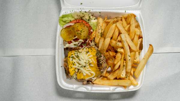 Order Turkey Burger Combo food online from Deon Restaurant store, Cleveland on bringmethat.com