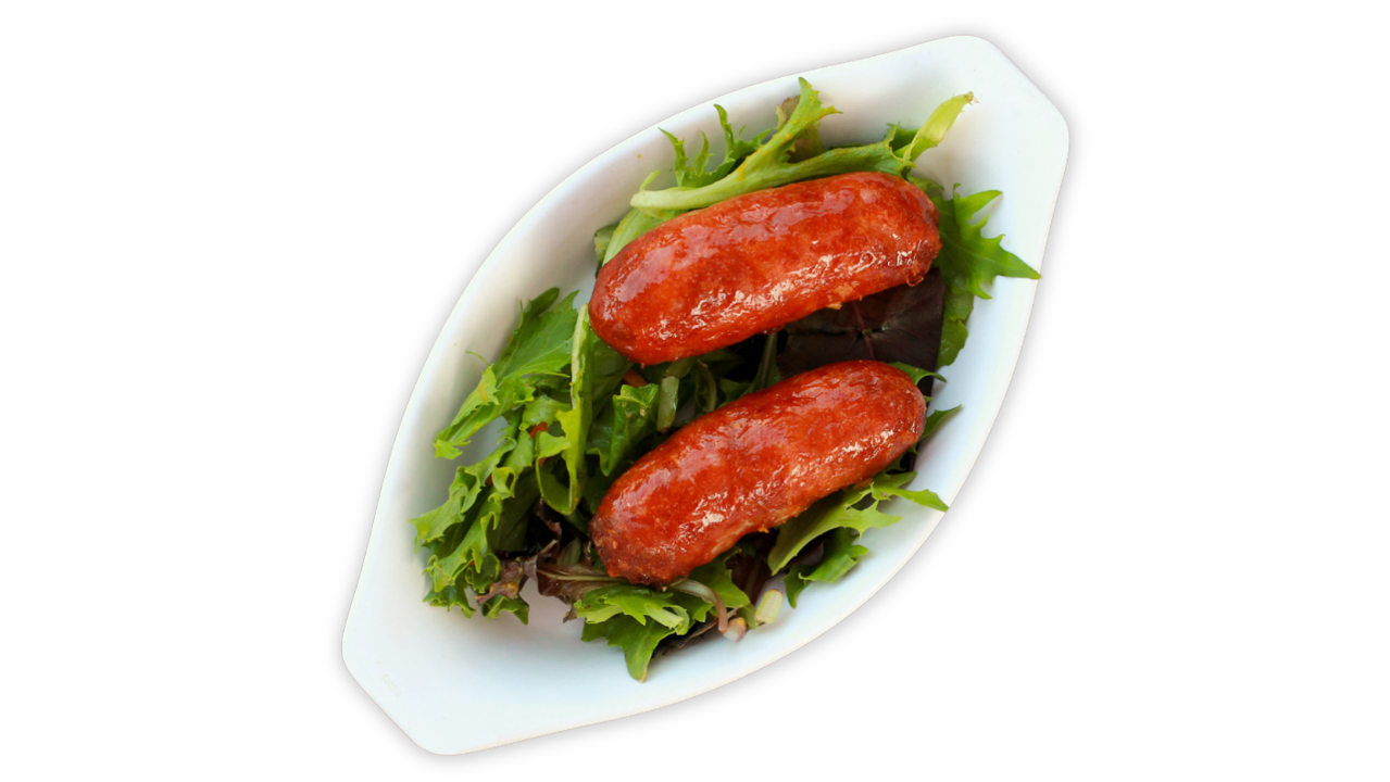 Order Pork Sausage (1pc) food online from Cha For Tea store, Irvine on bringmethat.com