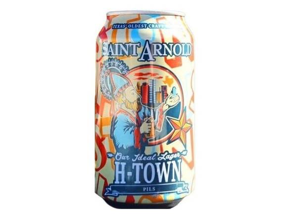 Order Saint Arnold H-Town Pils Pilsner - 6x 12oz Cans food online from Liquor Cabinet store, Houston on bringmethat.com