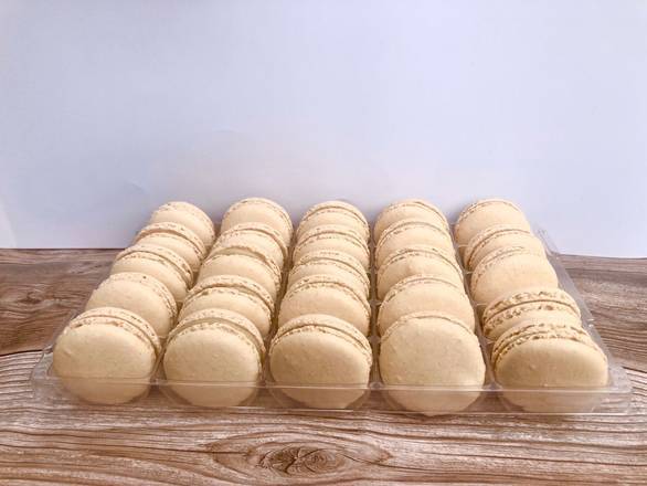 Order Box of 25 Vanilla's Macarons food online from Dolce Brooklyn store, Philadelphia on bringmethat.com