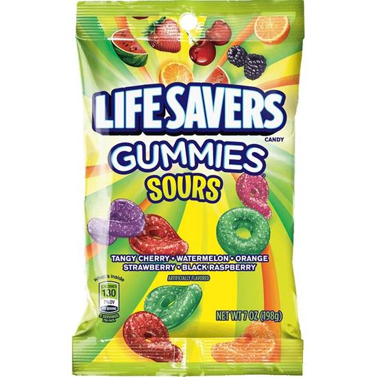 Order Life Savers Sours Gummies Candy Bag food online from Deerings Market store, Traverse City on bringmethat.com