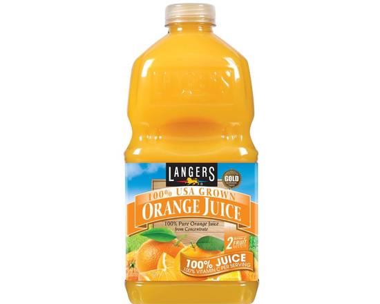 Order Langers 100% Orange Juice 64 fl. oz. food online from Central Liquor Market store, Los Angeles on bringmethat.com