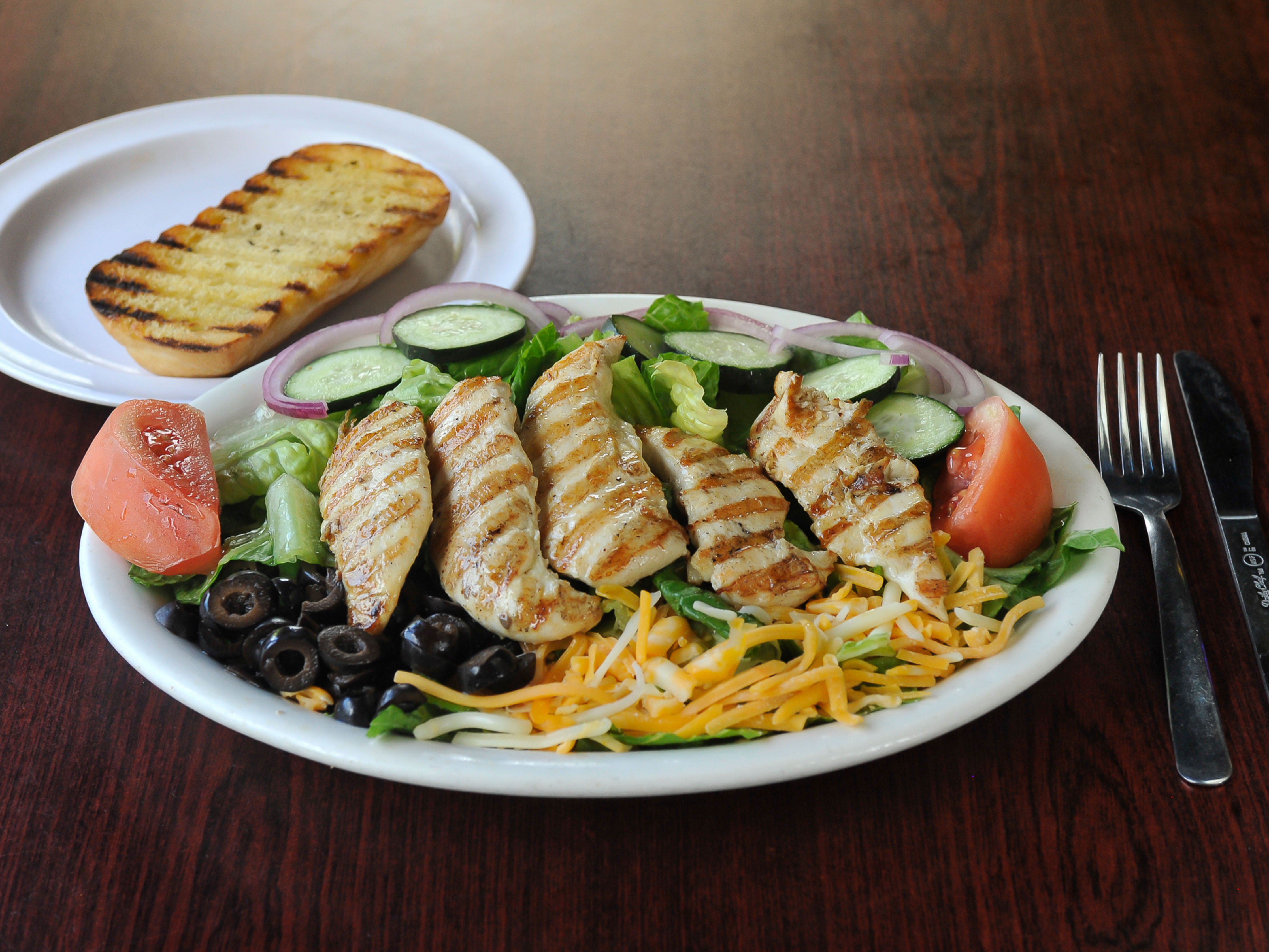 Order Grilled Chicken Salad food online from Chaplins store, Roswell on bringmethat.com