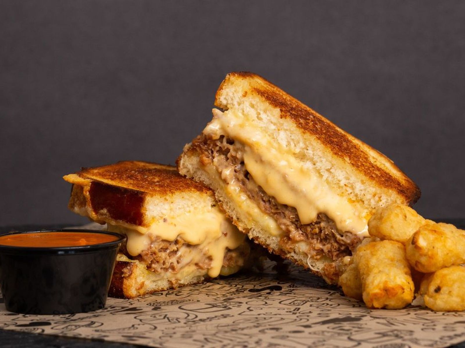 Order Vegan Grilled Cheese With Beyond Beef food online from I Heart Mac & Cheese store, Deer Park on bringmethat.com