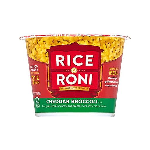 Order Rice-A-Roni Cheddar Broccoli Cup  (2.11 OZ) 133821 food online from BevMo! store, Milpitas on bringmethat.com