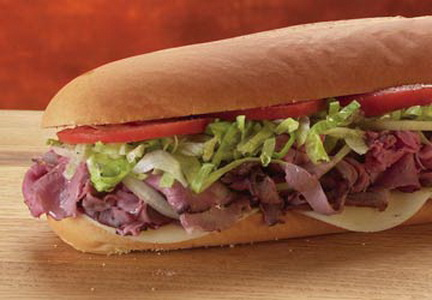 Order 7" Roast Beef Sandwich food online from Ametis Pizza store, Clifton on bringmethat.com