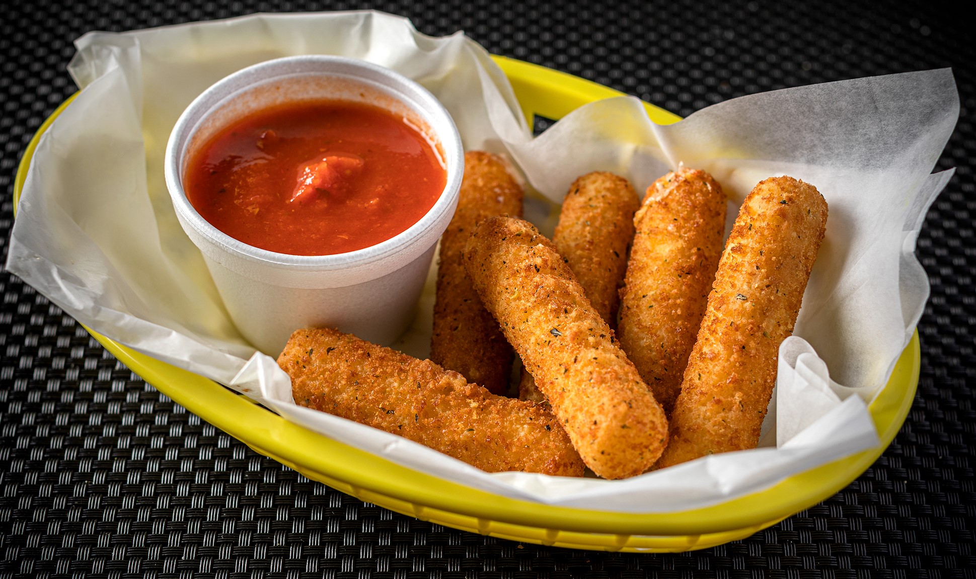 Order Breaded Mozzarella Sticks food online from Georges Hot Dogs store, Chicago on bringmethat.com
