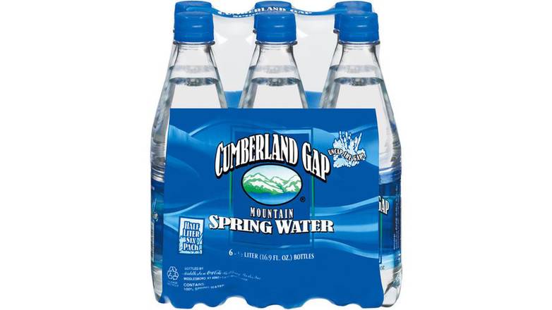 Order Cumberland Gap Mountain Spring Water, 6 Count food online from Red Roof Market store, Lafollette on bringmethat.com