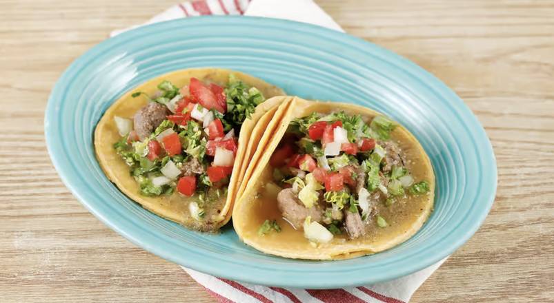 Order Chile Verde Tacos (2) food online from Papalote Mexican Grill store, SF on bringmethat.com