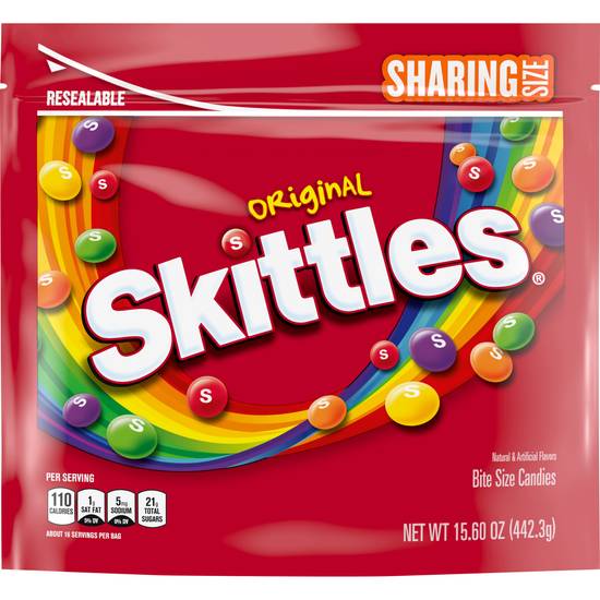 Order Skittles Candy Original Sharing Size (15.6 oz) food online from Rite Aid store, Eugene on bringmethat.com