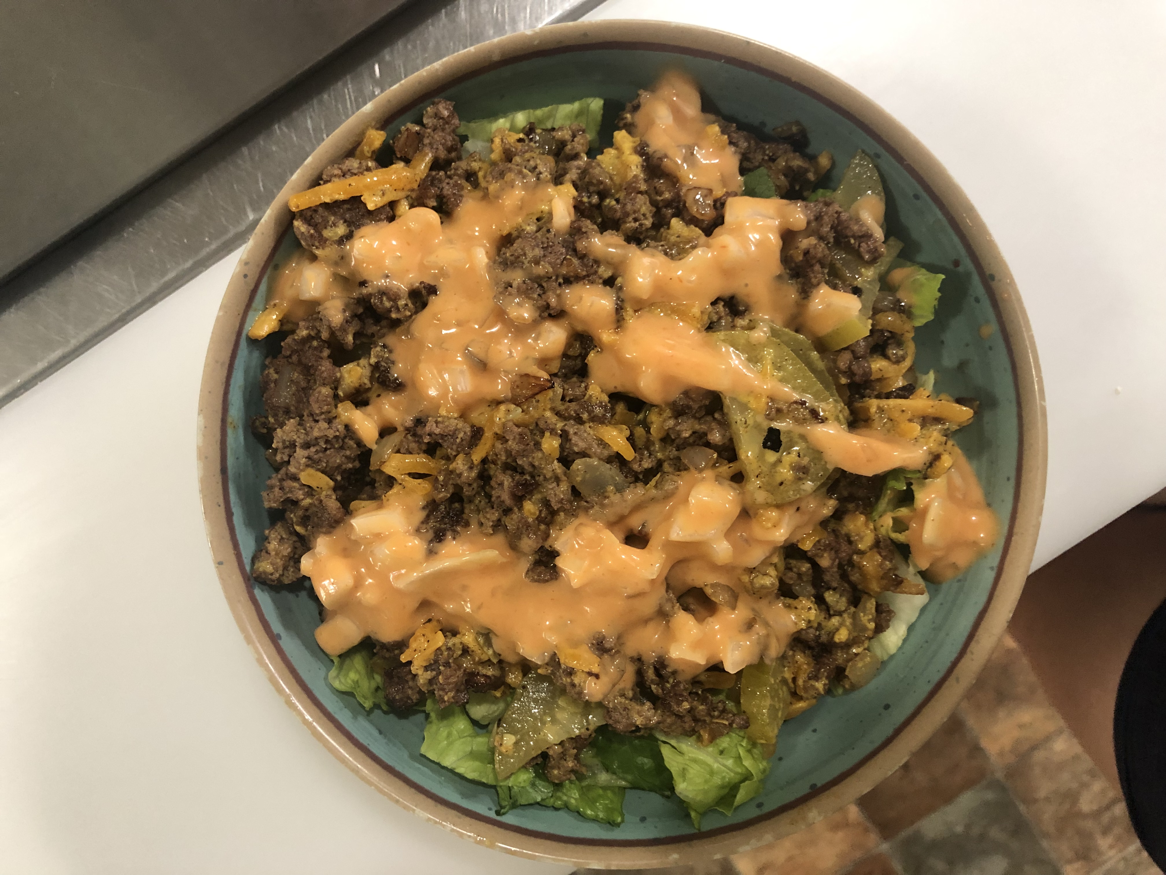 Order Cheeseburger Bowl food online from Tossed store, Corning on bringmethat.com