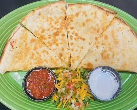 Order Chicken Quesadilla food online from The Quarter Bar & Grill store, Addison on bringmethat.com