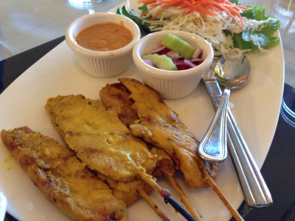 Order 3. Chicken Satay food online from Thai Bangkok Cuisine store, Cupertino on bringmethat.com