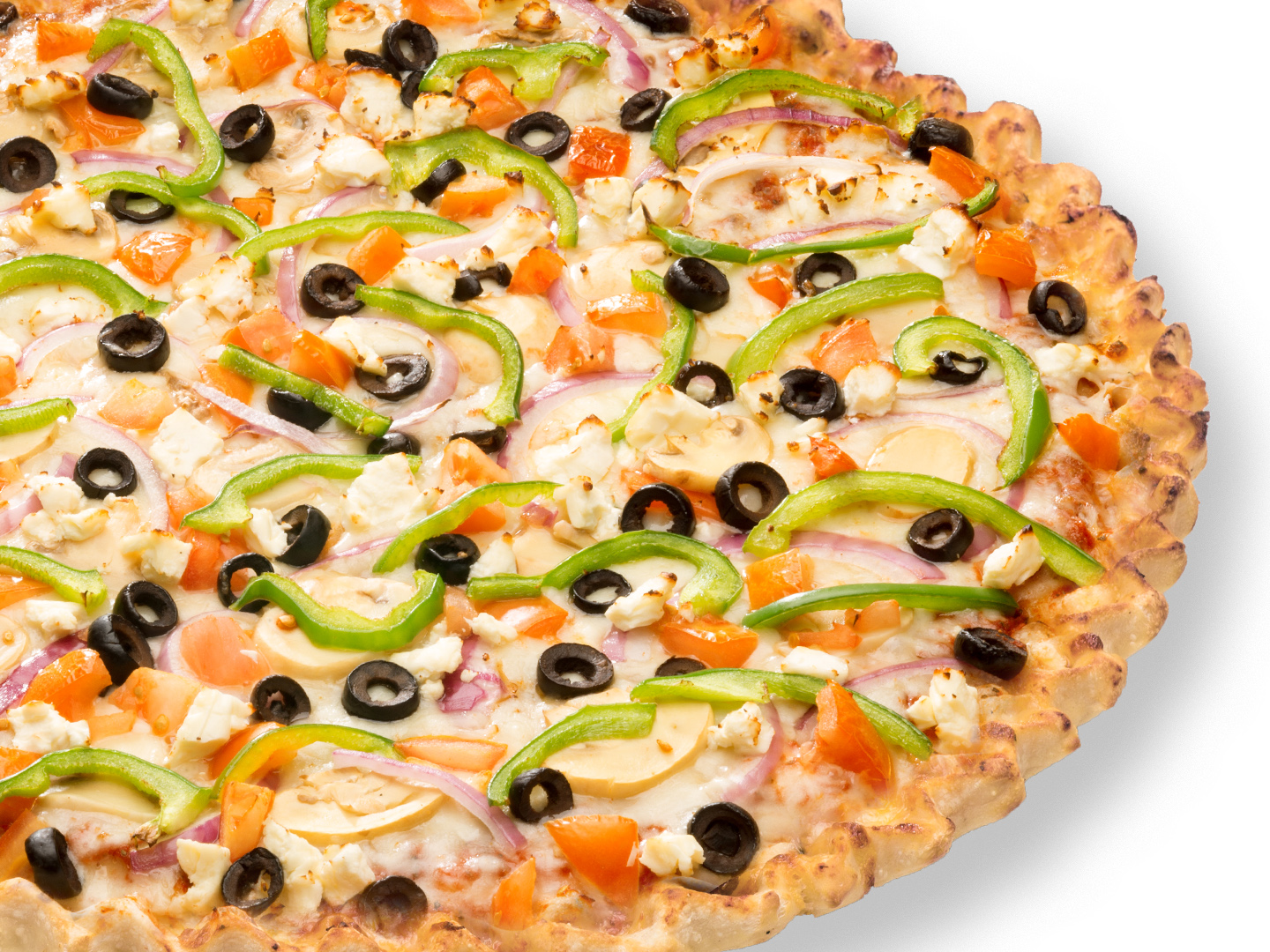 Order Veggie Supreme Pizza food online from Rascal House Pizza store, Euclid on bringmethat.com