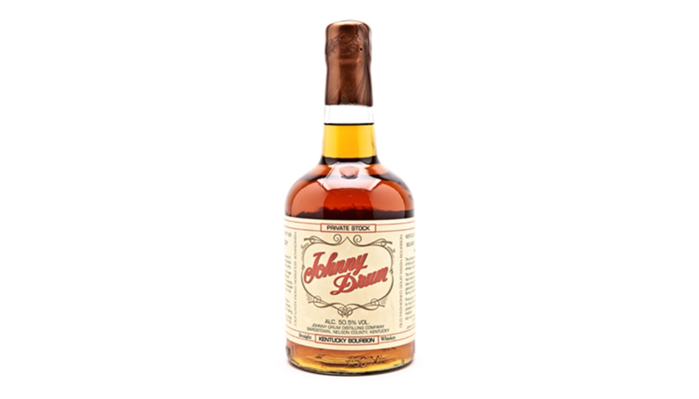 Order Johnny Drum Private Stock Kentucky Straight Bourbon Whiskey 750mL food online from Liquor Palace store, Burbank on bringmethat.com