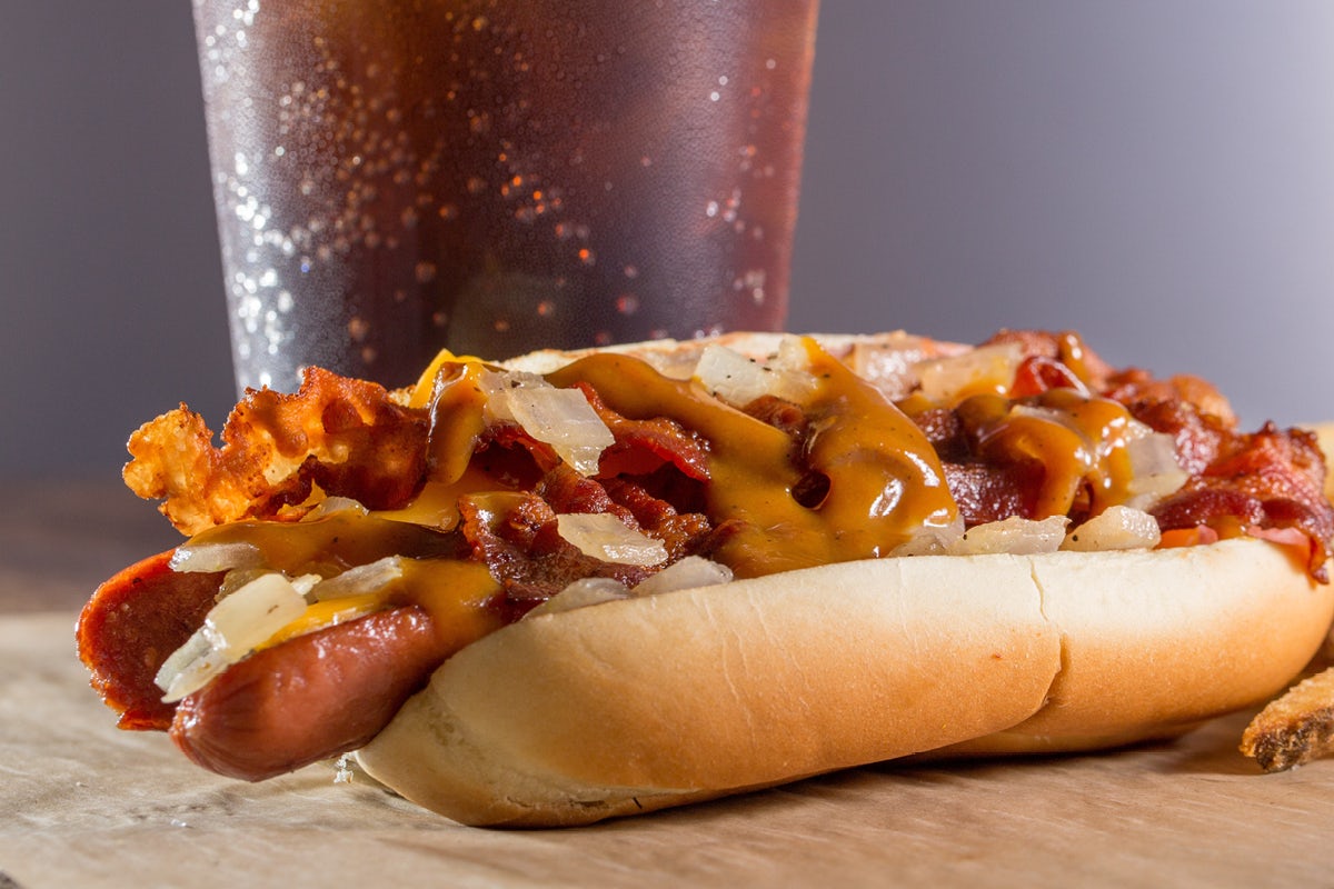 Order HOT DOG - CRAFT YOUR OWN food online from Wayback Burgers on Crosspointe store, Evansville on bringmethat.com