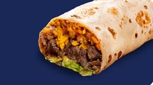 Order Sirloin Burrito food online from Taco Palenque store, San Juan on bringmethat.com