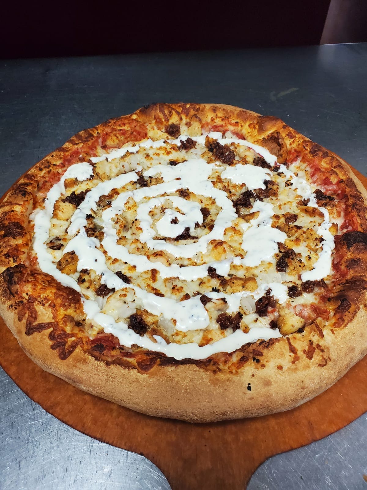 Order Mitch's Pizza - Small 10'' food online from Grandstand Pizza store, El Cajon on bringmethat.com