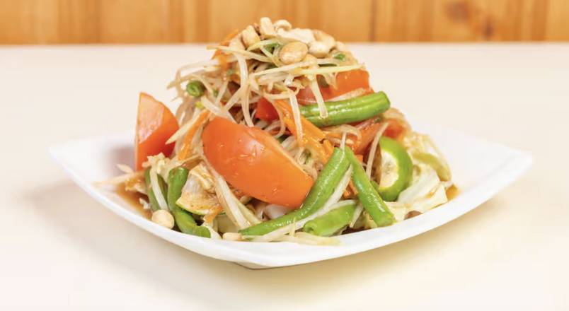Order Papaya Salad food online from Som Tum Cafe &amp; Boba Tea store, daly city on bringmethat.com