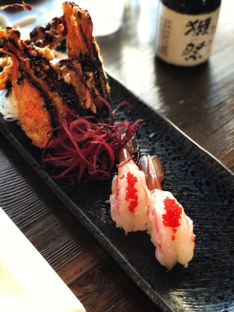 Order Amaebi (Sweet Shrimp) Sushi food online from Naked Fish Japanese Restaurant store, Chino Hills on bringmethat.com