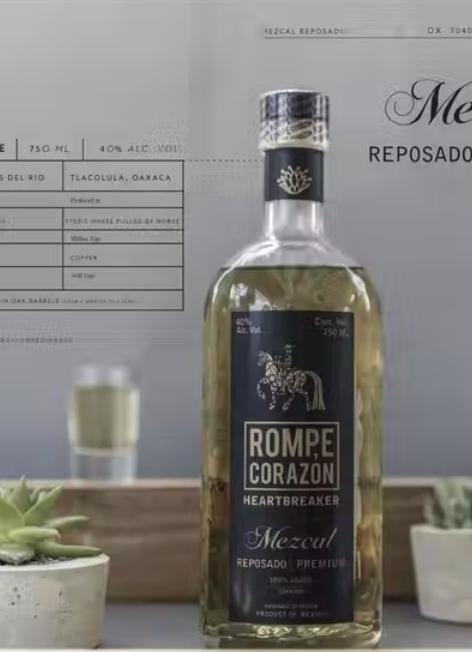 Order Rompe Corazon Heartbreaker Joven Mezcal food online from Rewired Cafe Edgewater store, Chicago on bringmethat.com
