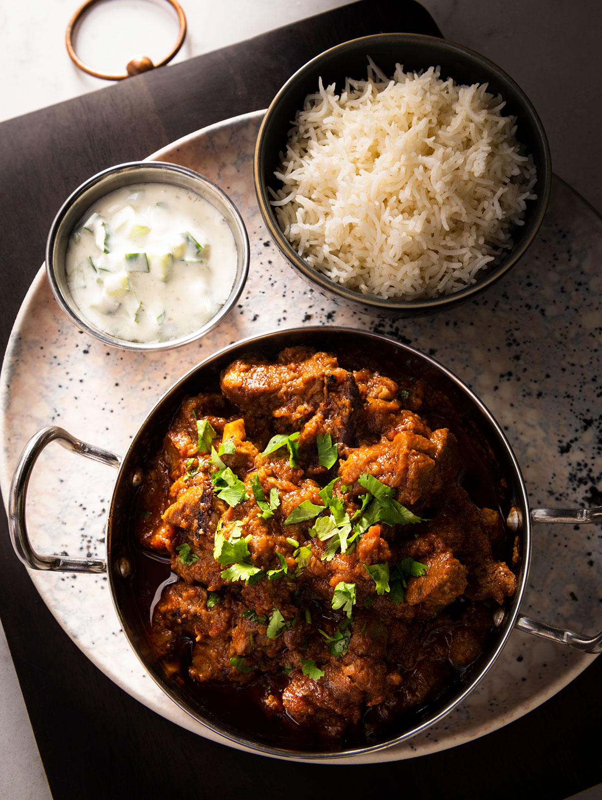 Order Lamb Bhuna food online from King of Tandoor Fine Indian Restaurant store, Philadelphia on bringmethat.com